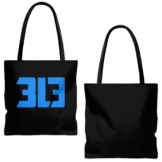detroit lions 313 Tote Bags (AOP)