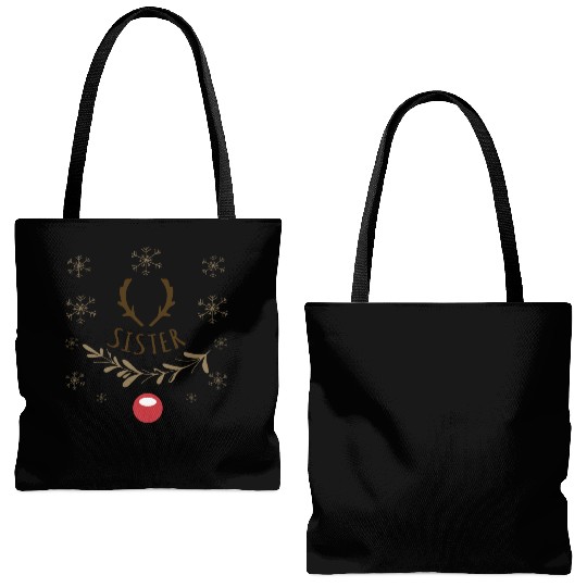 Sister Family Christmas Matching Tote Bags (AOP)