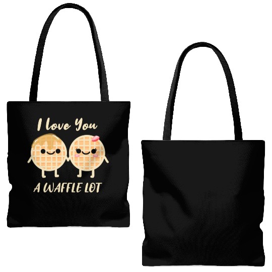 I Love A Waffle Lot For Waffle Lover Tote Bags (AOP)