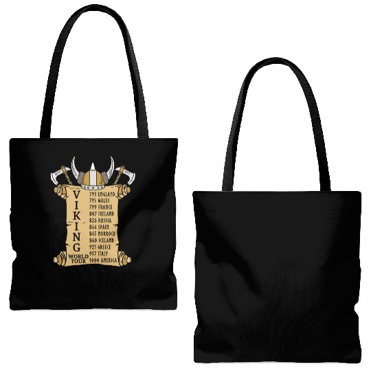 Viking World Tour For Vikings Lover Tote Bags (AOP)