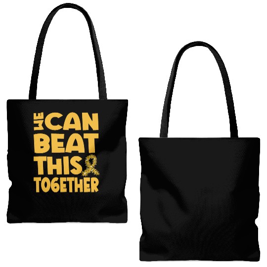 We Can Beat This Childhood Cancer Awareness Tote Bags (AOP)