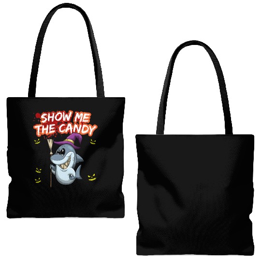 Show Me The Candy Halloween Costume Trick Or Treat Tote Bags (AOP)