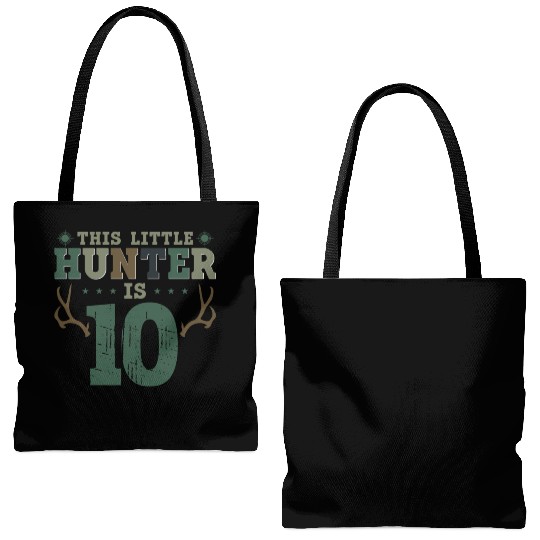 Buck Deer Hunting Hunter Kid 10th Tote Bags (AOP)