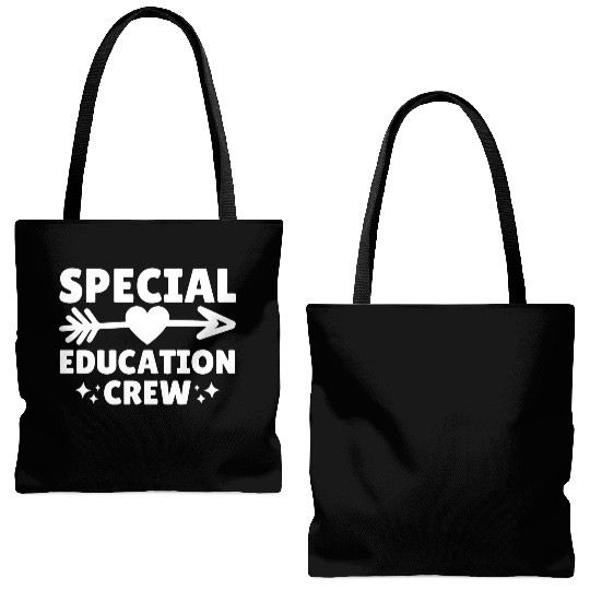 Special Education Crew Teacher Team Tote Bags (AOP)