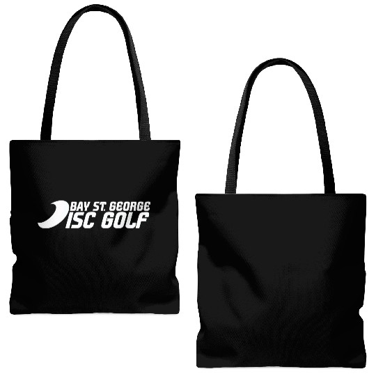 disc golf white transparent Tote Bags (AOP)