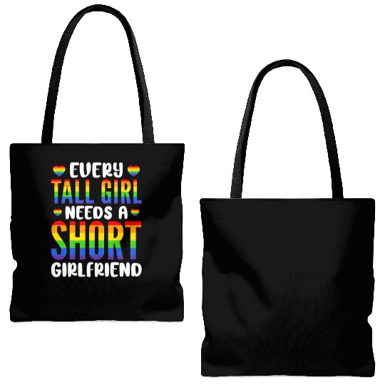 Every Tall Girl Needs A Short Girlfriend, LGBT Tote Bags (AOP)