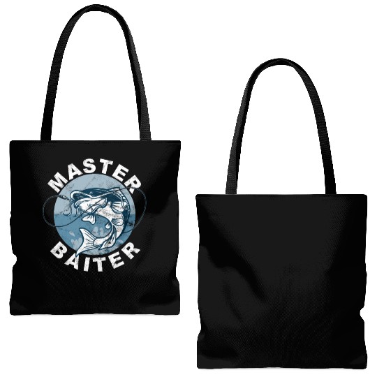 Master Baiter - Wels Catfish Hunter Tote Bags (AOP)