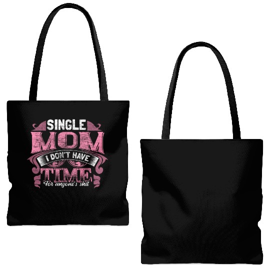 Single Mother Mom Son Gift Idea Tote Bags (AOP)