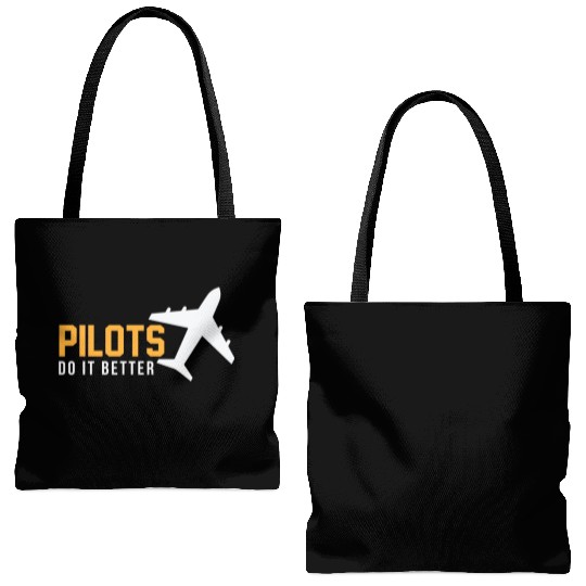 Pilots Do It Better Tote Bags (AOP)
