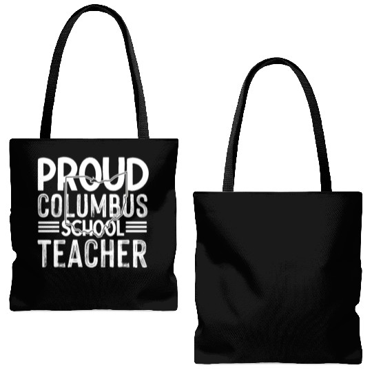 Proud columbus school teacher Columbus Ohio School Tote Bags (AOP)