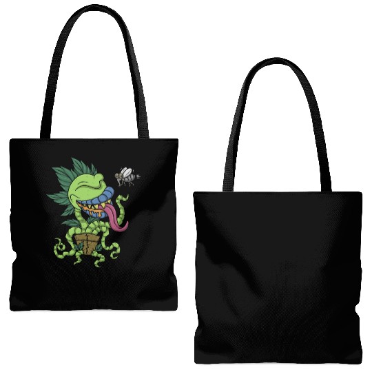 Venus Fly Trap Botanical Monster Plant Carnivorous Tote Bags (AOP)
