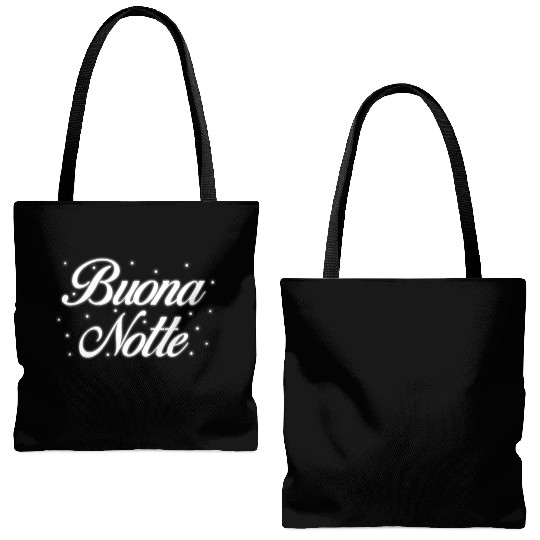 Buona Notte Italian Italian Good Night Tote Bags (AOP)