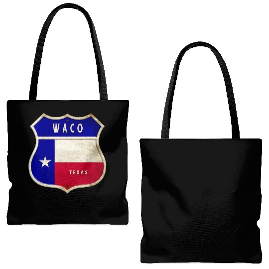 Waco Texas crest flags design Tote Bags (AOP)