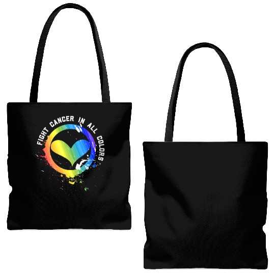 Cancer Sucks In Every Color Fighter Fight Support Tote Bags (AOP)