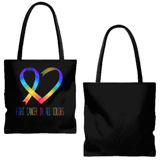 Cancer Sucks In Every Color Fighter Fight Support Tote Bags (AOP)
