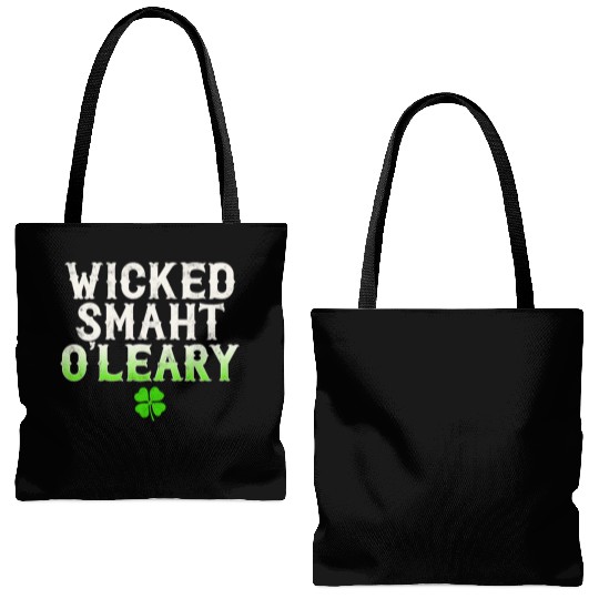 Wicked Smaht O'Leary Clan Boston Irish Slang Tote Bags (AOP)