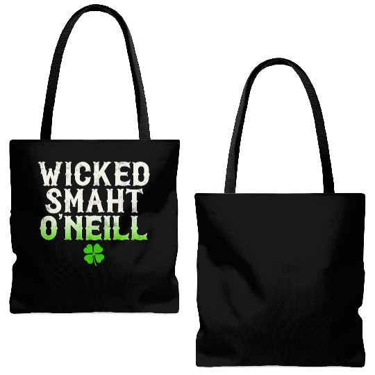 Wicked Smaht O'Neill Clan Boston Irish Slang Tote Bags (AOP)