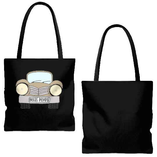 Old Car Khaki Boere Pompie Afrikaans Tote Bags (AOP)