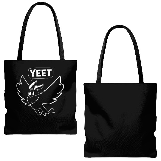 Mothman Yeet Cryptid Lover Funny Mothman Tote Bags (AOP)