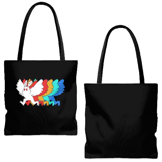Cryptozoologist Cryptid Mothman Tote Bags (AOP)