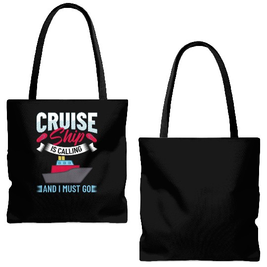 Cruise Ship Vacation Trip Party Sailing Boating Tote Bags (AOP)