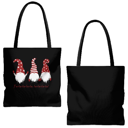 Three Christmas Dwarfs - Fa la la la la la la la Tote Bags (AOP)