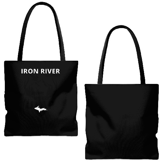 Iron River Michigan Upper Peninsula Tote Bags (AOP)