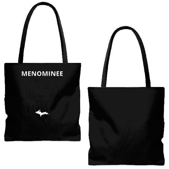 Menominee Michigan Upper Peninsula Tote Bags (AOP)
