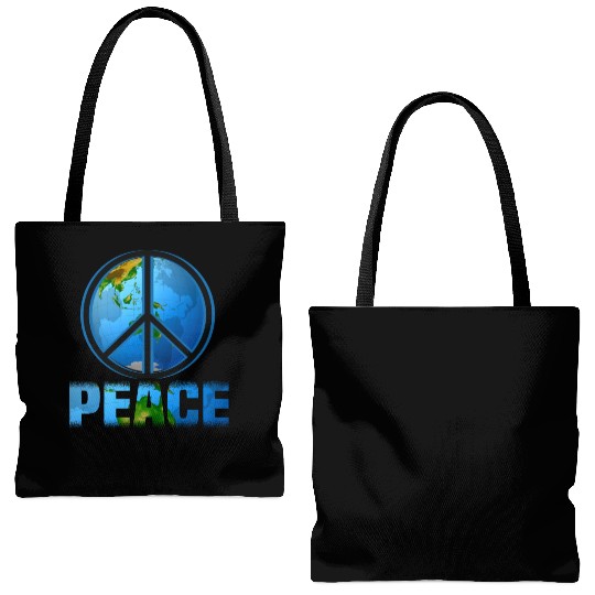 World Peace One Earth Tolerance Tote Bags (AOP)