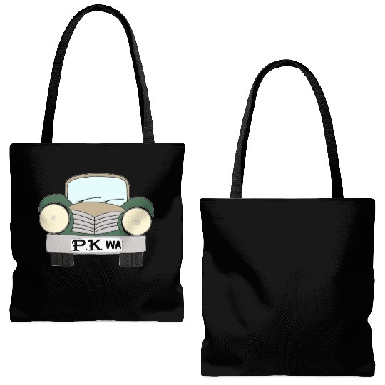 Old Car Khaki Afrikaans PK wa Tote Bags (AOP)