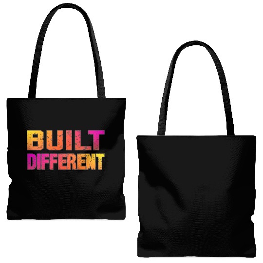 Built Different On Another Level Funny Gaming Tote Bags (AOP)