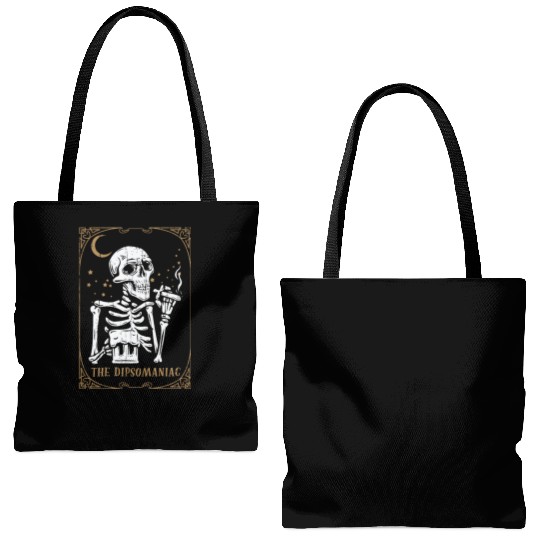 Alcohol Tarot Card Occult Club Gothic Vice Tote Bags (AOP)