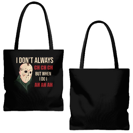 Funny Halloween party Jason hokey mask Friday 13th Tote Bags (AOP)