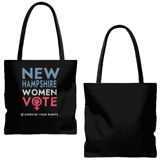 New Hampshire Women Vote Voter 2022 Election Tote Bags (AOP)