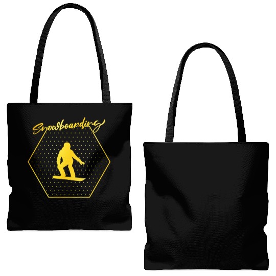 snowboarding Tote Bags (AOP)