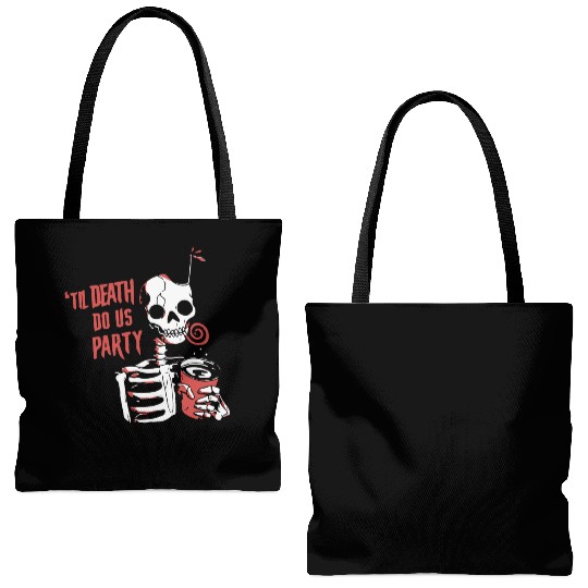 Til Death Do Us Party Tote Bags (AOP)