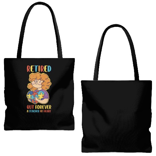 Retired Teacher Funny Teaching Gift Tote Bags (AOP)