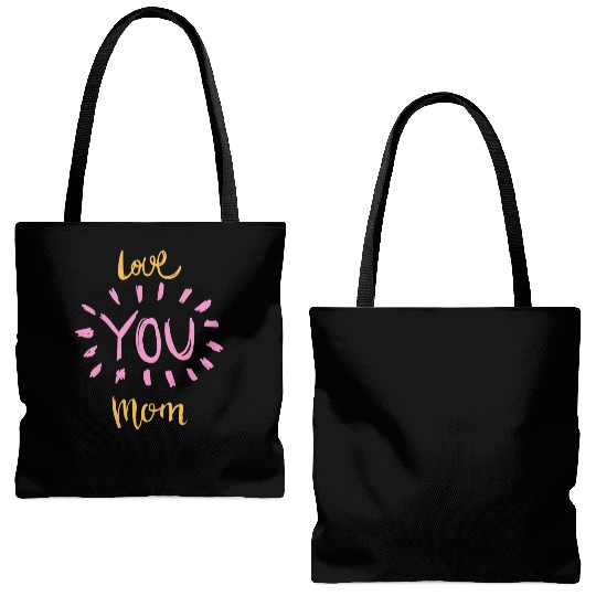 Love you mom Tote Bags (AOP)