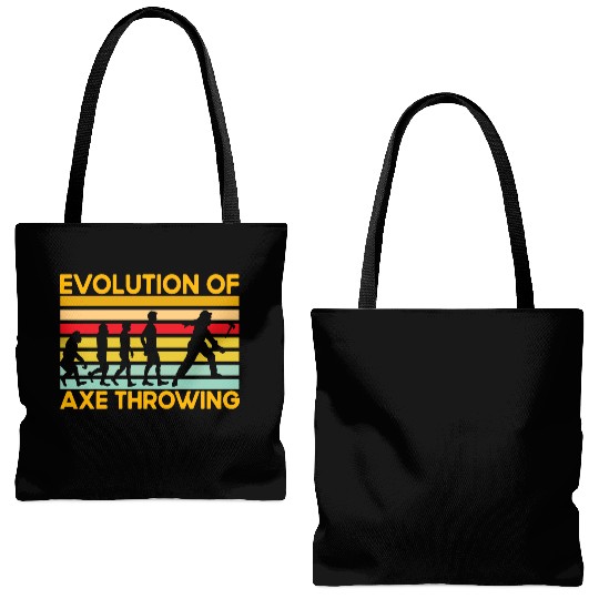 Evolution of Axe Throwing Tote Bags (AOP)