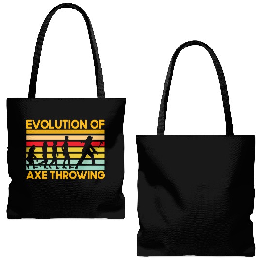 Evolution of Axe Throwing Tote Bags (AOP)