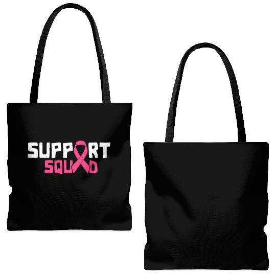 Support Squad - Beat Breast Cancer Tote Bags (AOP)