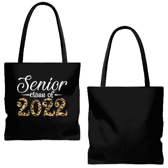 Senior Class Of 2022 Leopard Print Tote Bags (AOP)