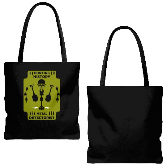 WW2 Metal Detector Detectorist Tote Bags (AOP)