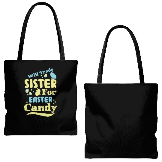 Will Trade Sister For Easter Candy Tote Bags (AOP)