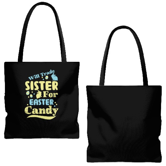 Will Trade Sister For Easter Candy Tote Bags (AOP)