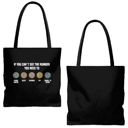 Ishihara Numbers - Travel To Dubai Tote Bags (AOP)