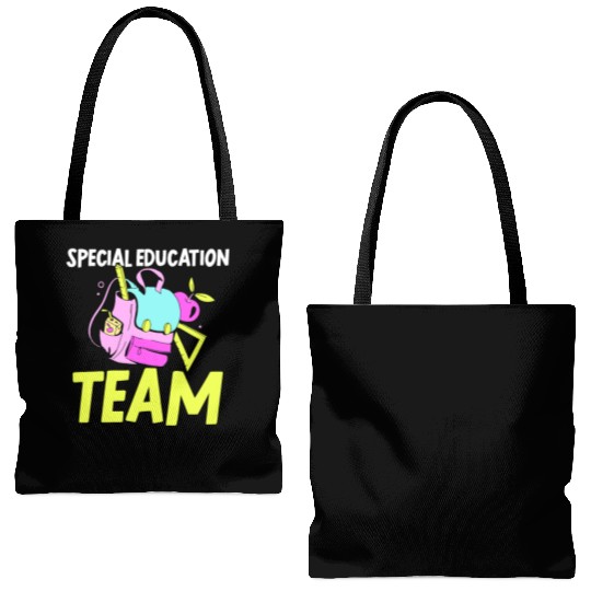 Special Education Team Sped Teacher Awareness Tote Bags (AOP)