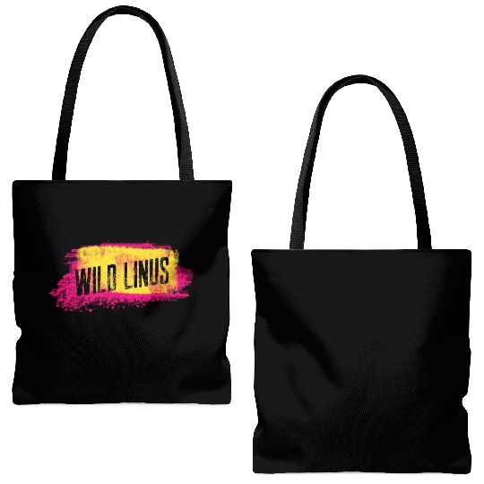 Wild Linus Streetwear Logo Tote Bags (AOP)