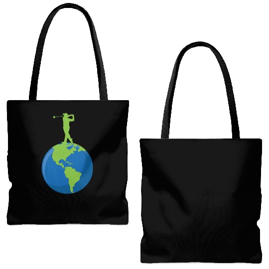 Golf To The Earth Tote Bags (AOP)