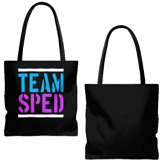 Special Education Teacher Team Sped Tote Bags (AOP)